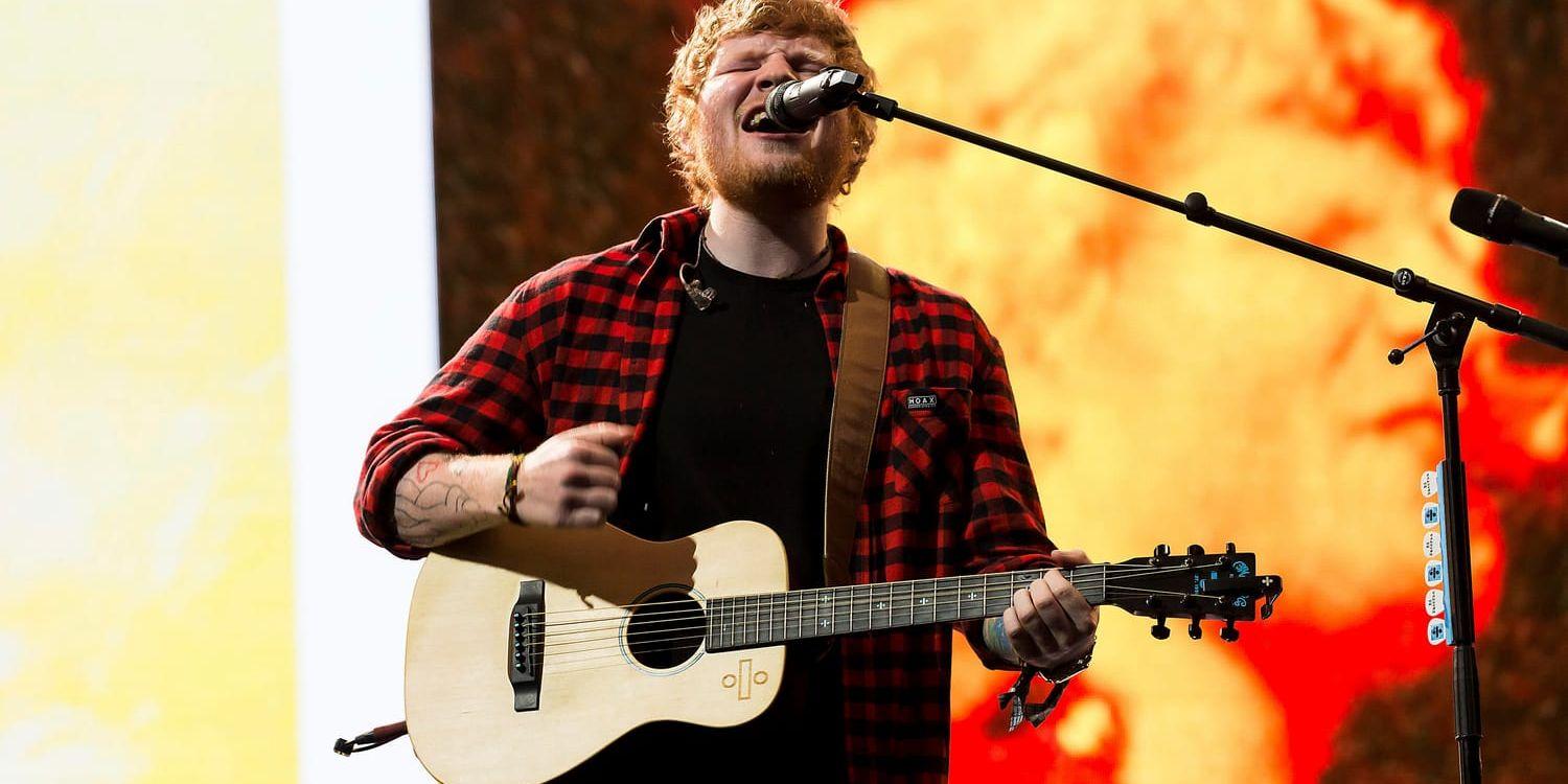 Ed Sheeran är nominerad till årets artist och årets video i American Music Awards. Arkivbild.