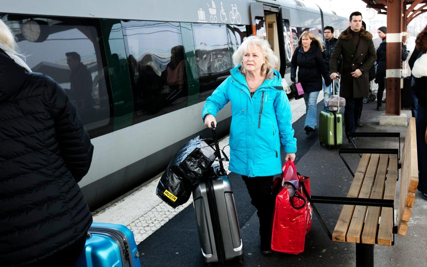 Stor ökning. Varje år görs ungefär 4,7 miljoner resor med Öresundståg i Halland. Det är mer än en fördubbling ­sedan Hallandstrafiken lanserade Öresundstågen för åtta år sedan. Bild: Patrik Ljungman
