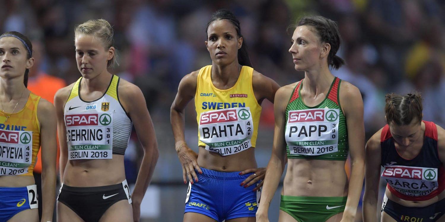 Meraf Bahta tog brons på 10 000 meter på EM i Berlin. Men tävlingarna överskuggades av att hon misstänks för brott mot dopningsreglerna. Arkivbild.