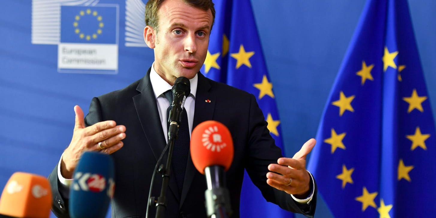 Europeisk krisstyrka instiftas på initiativ av Frankrikes president Emmanuel Macron.
