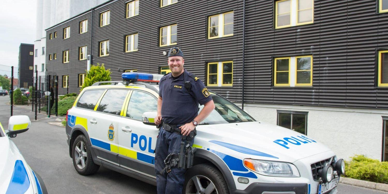 Ny kommunpolis. Kristian Nilsson ska vara en länk mellan polisen och Laholms kommun.
