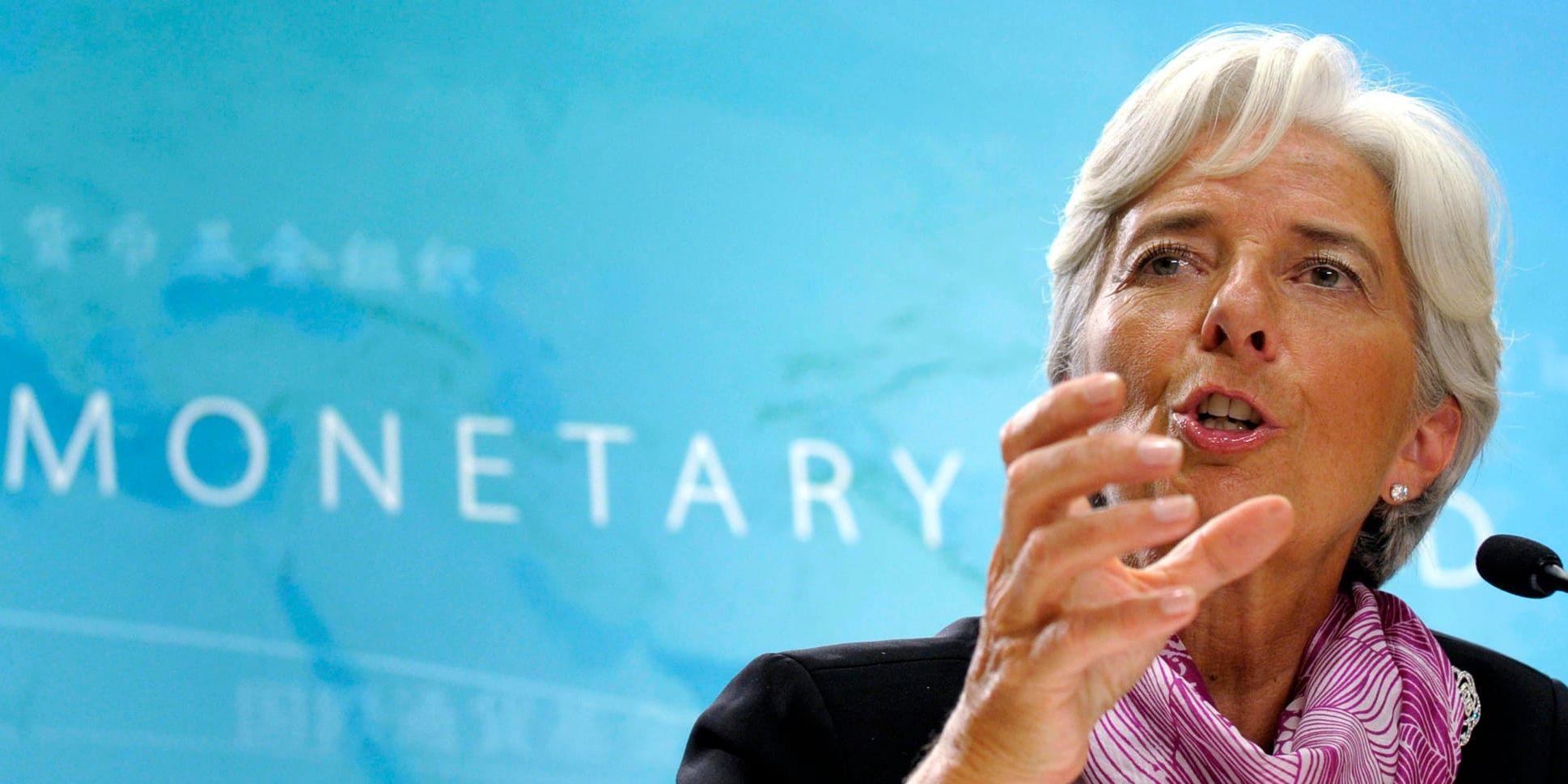 IMF-chefen Christine Lagarde. Arkivbild.