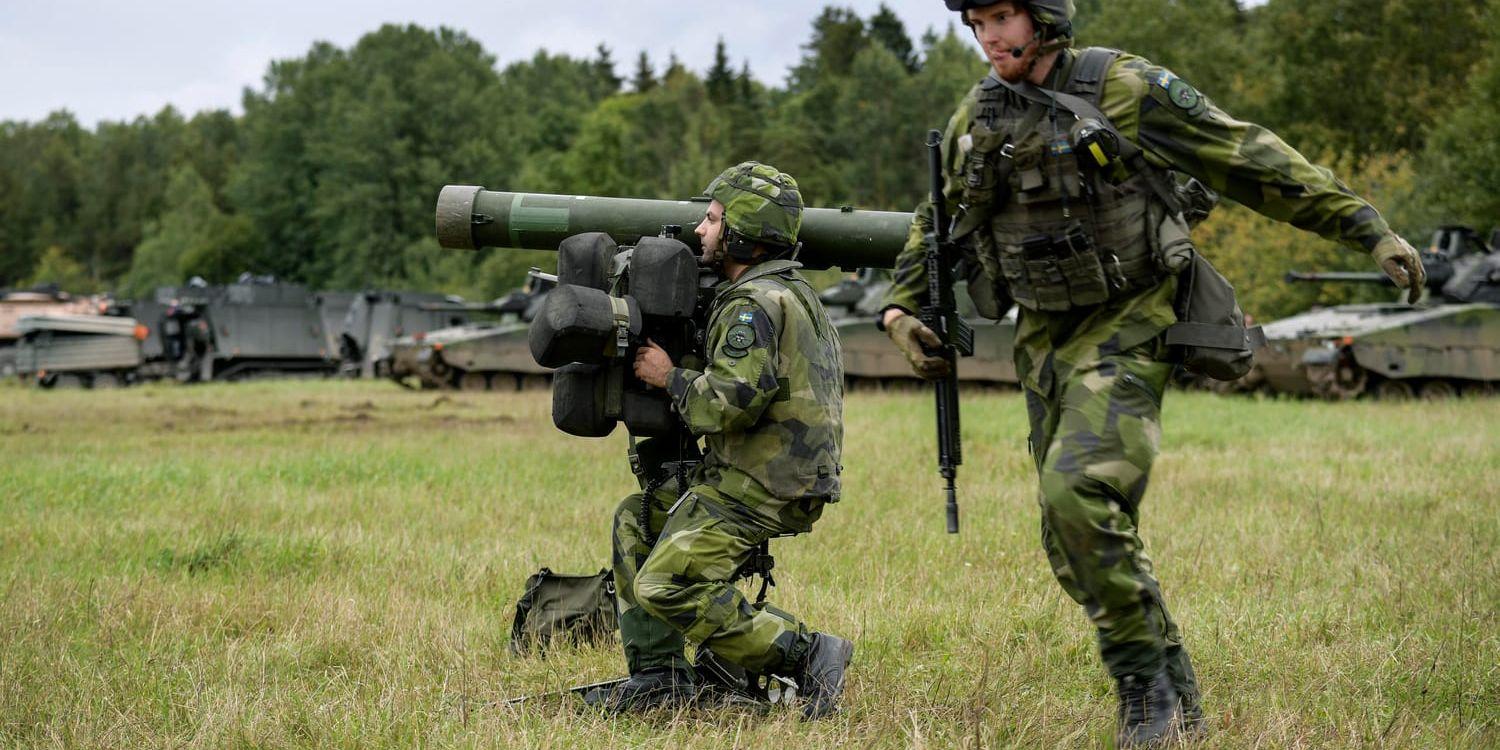 Svenskt luftförsvar övar under pågående militärövning Aurora 17. Detta skedde på tisdagen på Gotland.