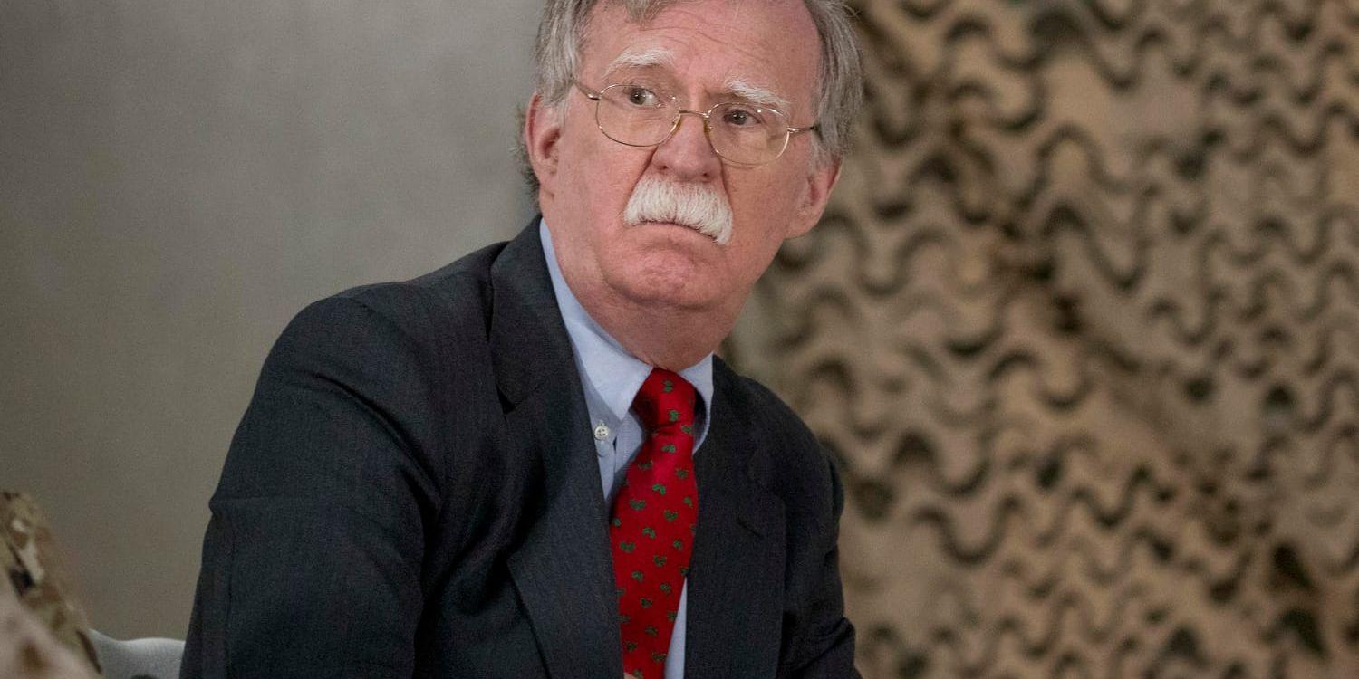 USA:s nationella säkerhetsrådgivare John Bolton. Arkivbild.