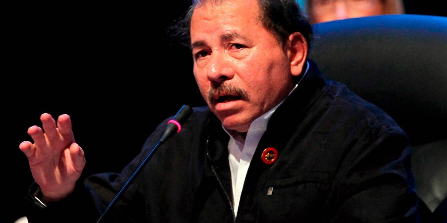 Nicaraguas president Daniel Ortega. Arkivbild.