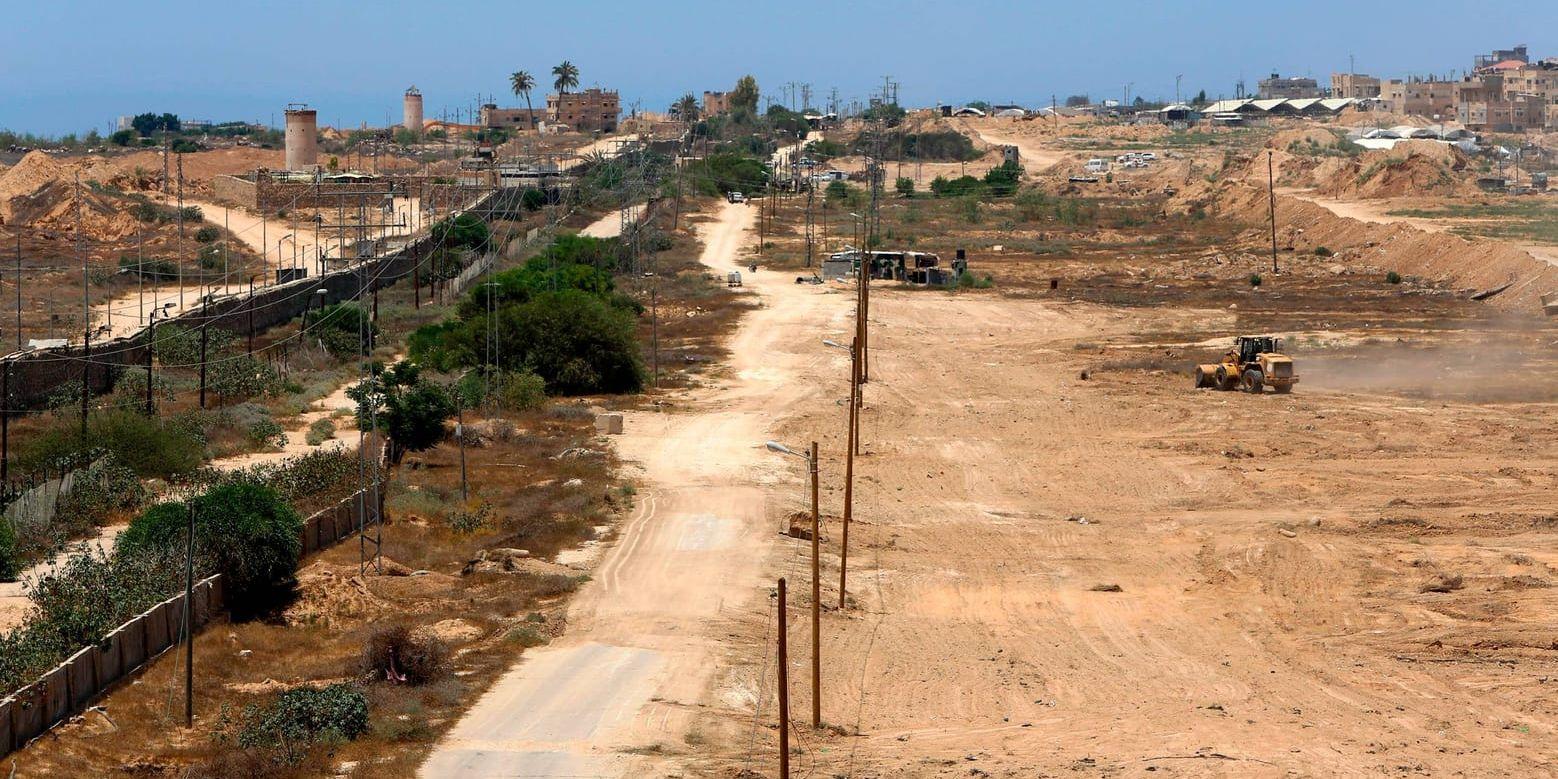 Gränsen mellan Egypten och Gaza. Arkivbild.