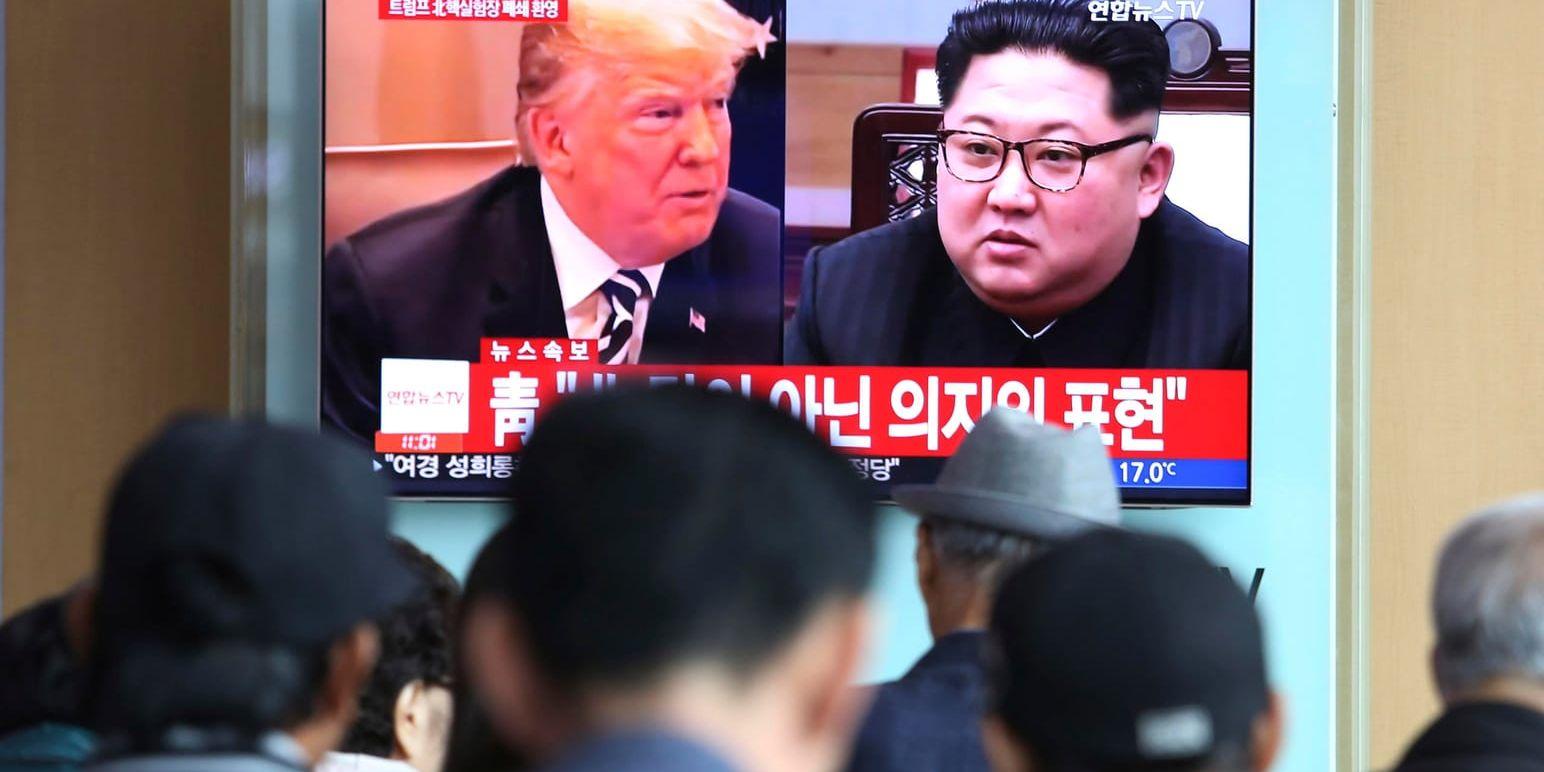 Nordkorea ställer in onsdagens möte med Sydkorea, och frågan är om det mellan Donald Trump och Kim Jong-Un blir av.