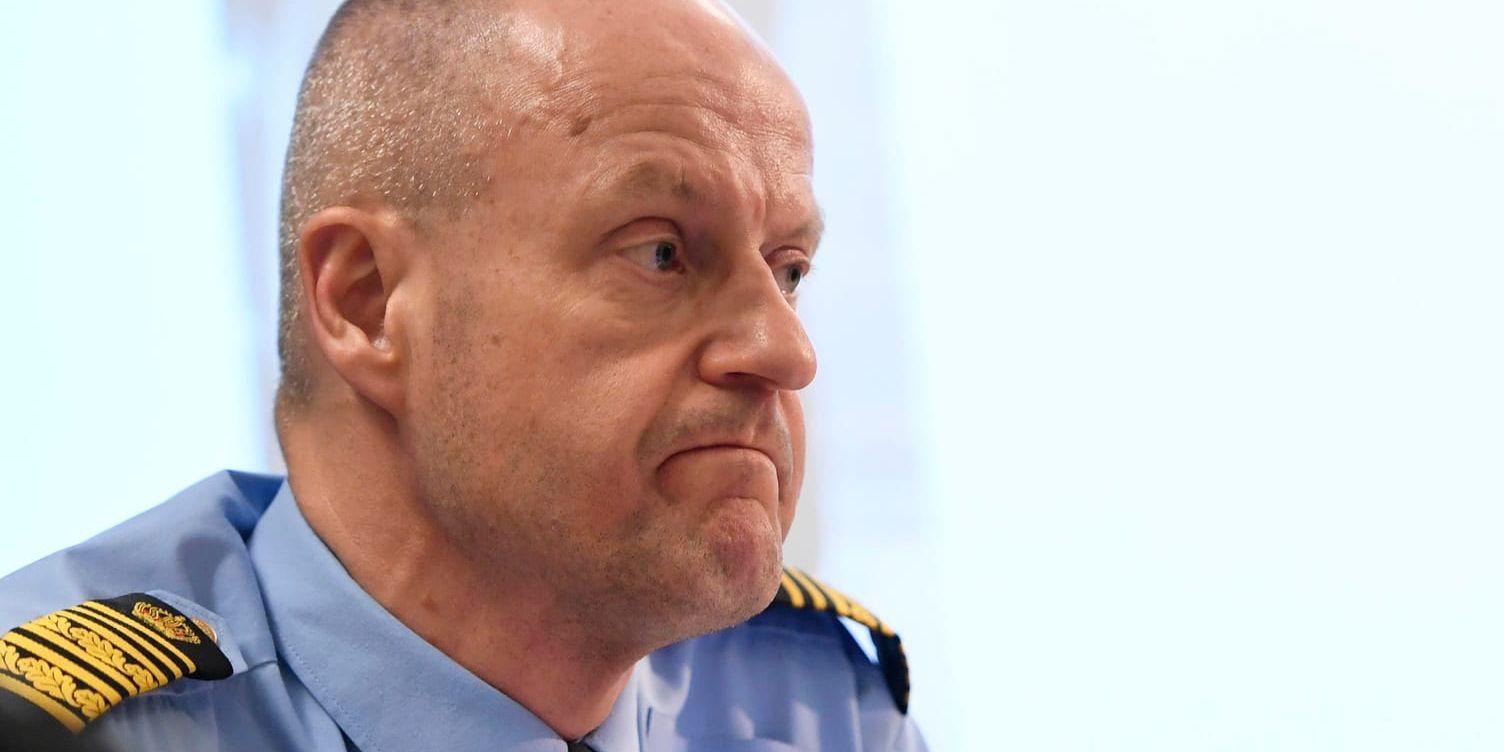 Mats Löfving, ställföreträdande rikspolischef och chef för polisens Nationella operativa avdelning, vill anställa 1 000 civila medarbetare redan nästa år och 2020. Arkivbild.