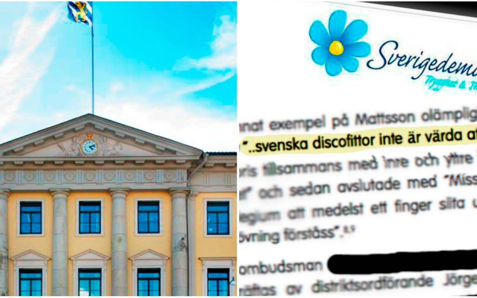 Mats Mattsson, ersättare i Göteborgs fullmäktige är den som riskerar uteslutning.