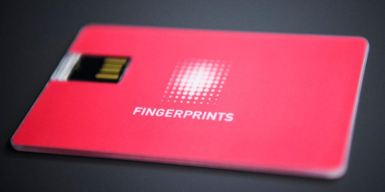 Fingerprint Cards petas från Stockholmsbörsens storbolagslista OMXS30. Arkivbild.