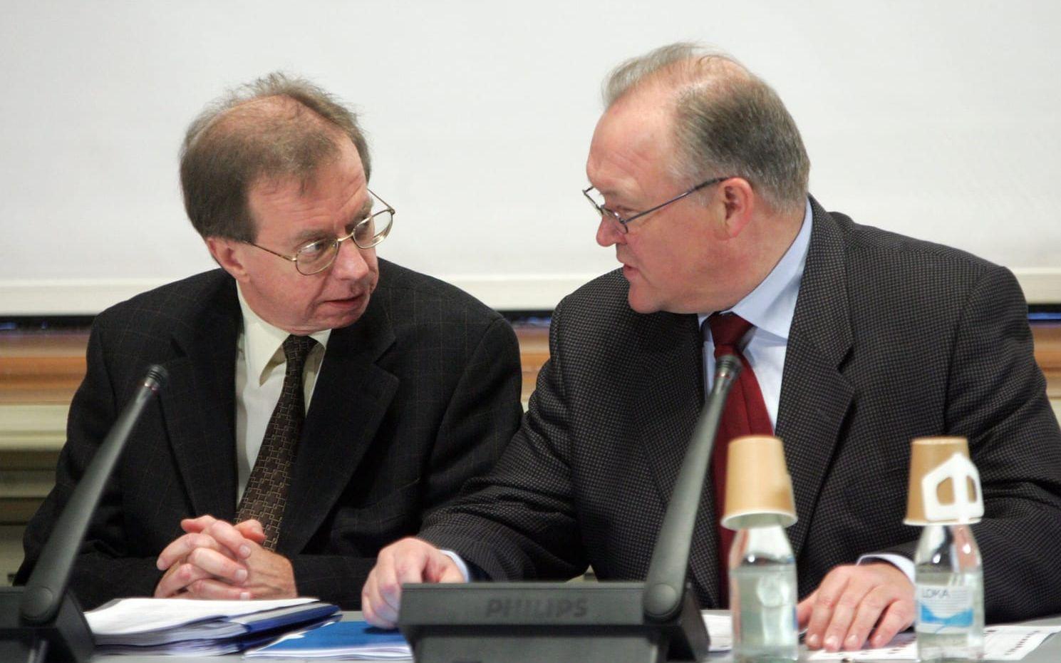 Lars Danielsson tillsammans med statsminister Göran Persson 2005. Bild: Jonas Ekströmer, TT, arkiv