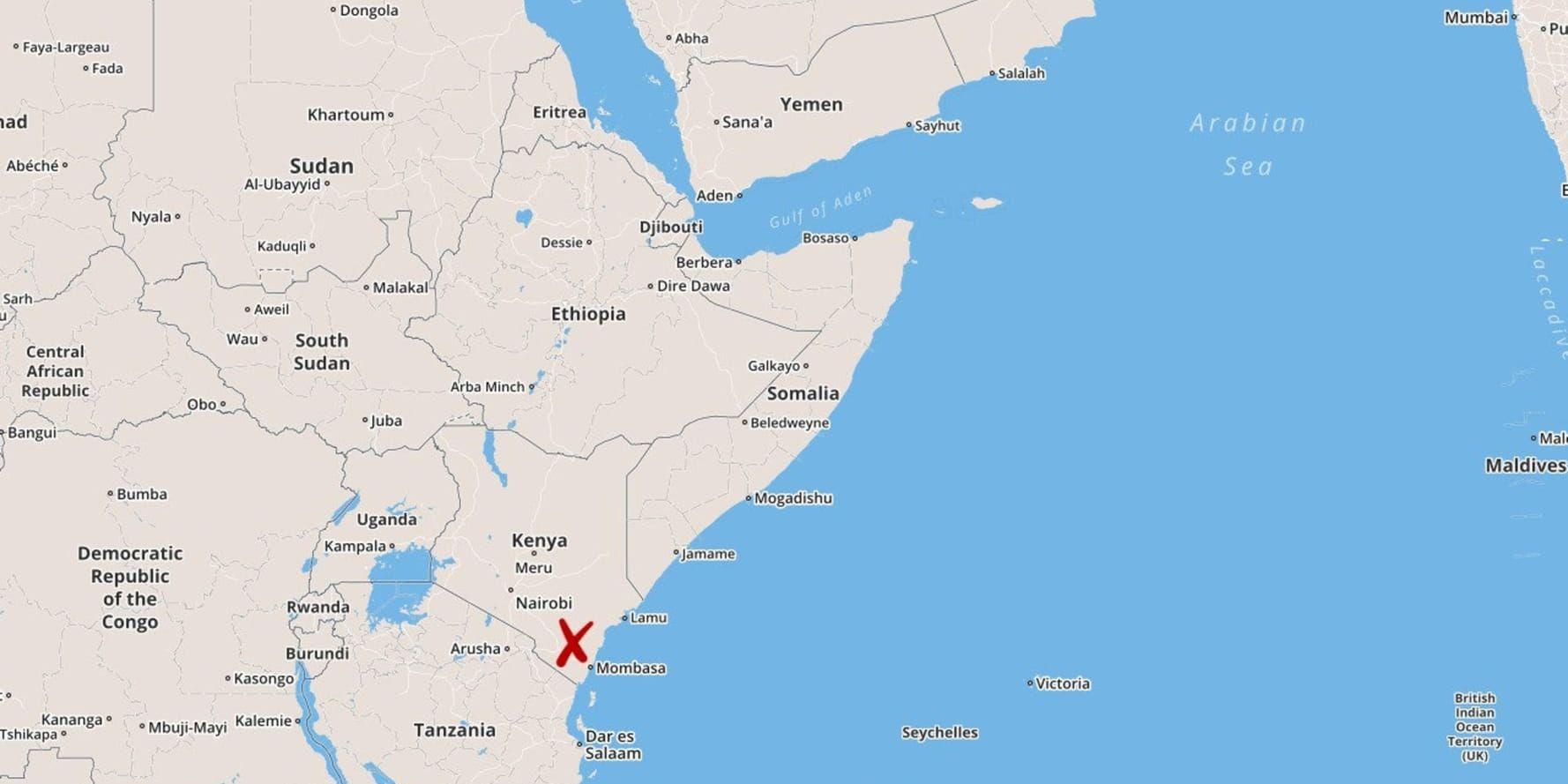 En italiensk kvinna har kidnappats i Kenya.