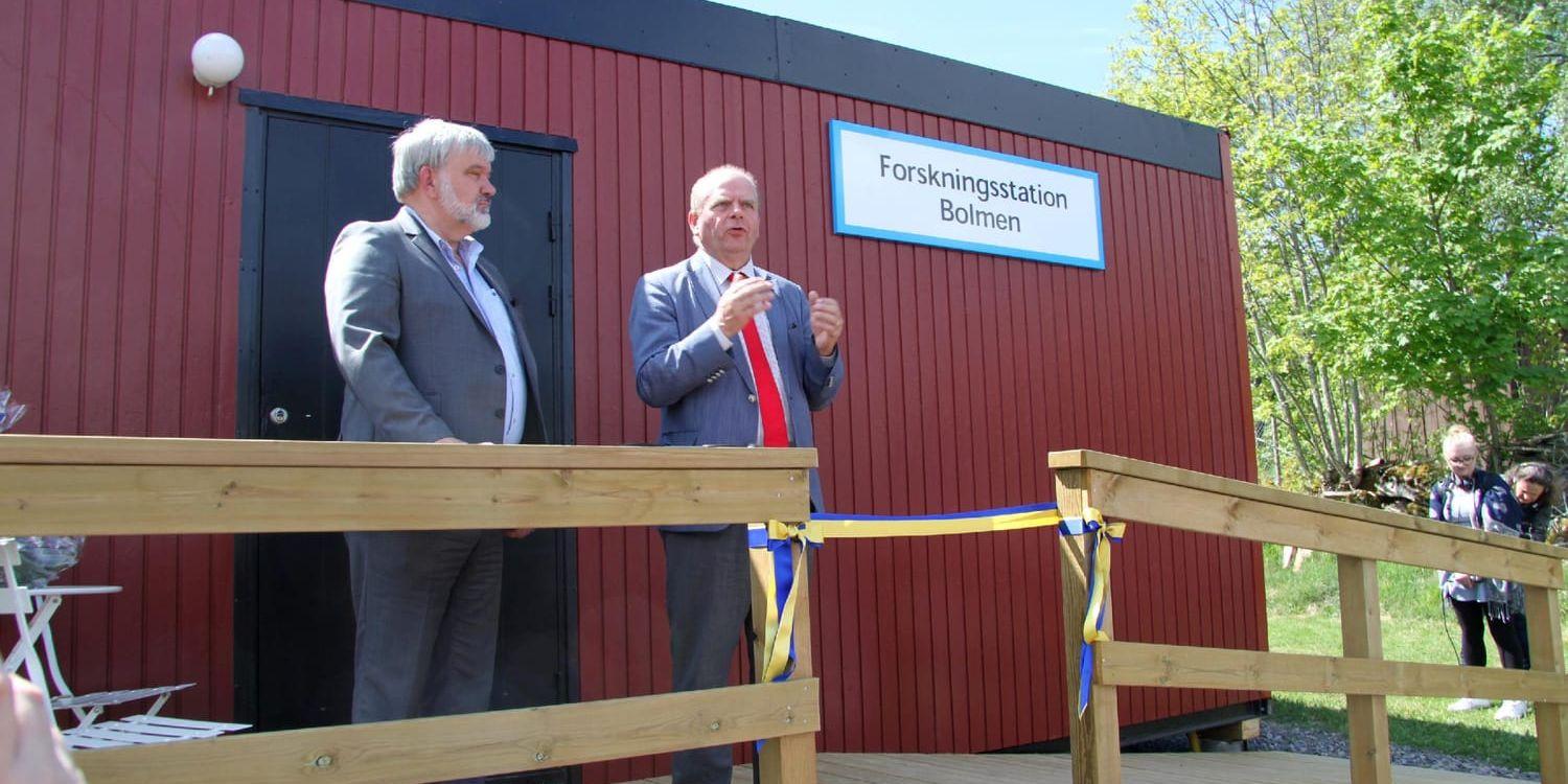 Invigning. Sydvattens ordförande Håkan Fäldt och riksdagsman Eskil Erlandsson (C) invigde anläggningen.