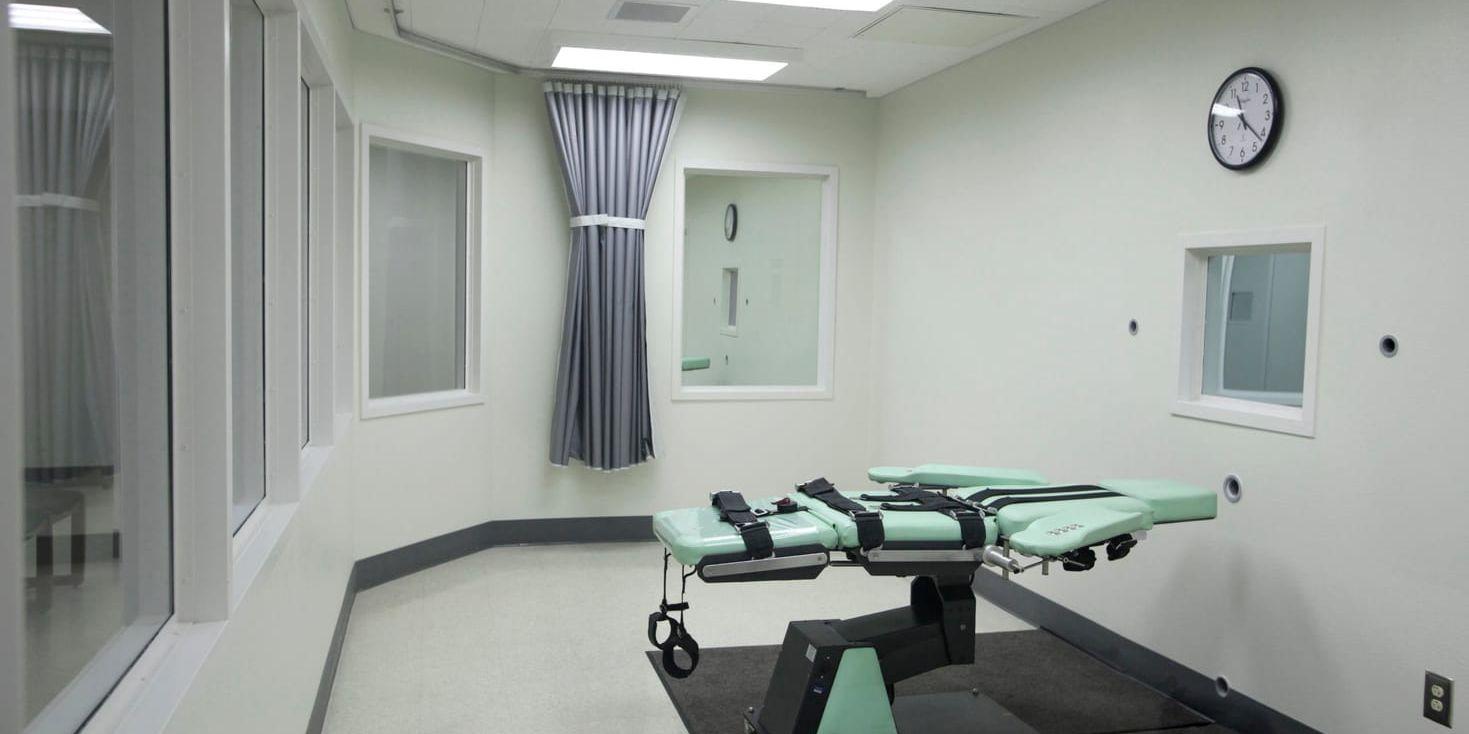 I sådana här rum avrättas människor i amerikanska fängelser. Arkivbild.