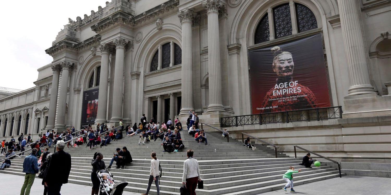 Museet Metropolitan Museum of Art på femte avenyn i New York kallas även för The Met. Arkivbild.