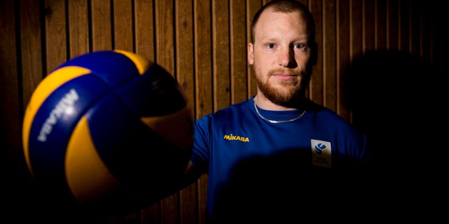 <strong>Rutinerad spelare.</strong> Hylte/Halmstads Anton Wijk-Tegenrot får en viktig roll i VM-kvalet när landslagets två stora stjärnor saknas i truppen.