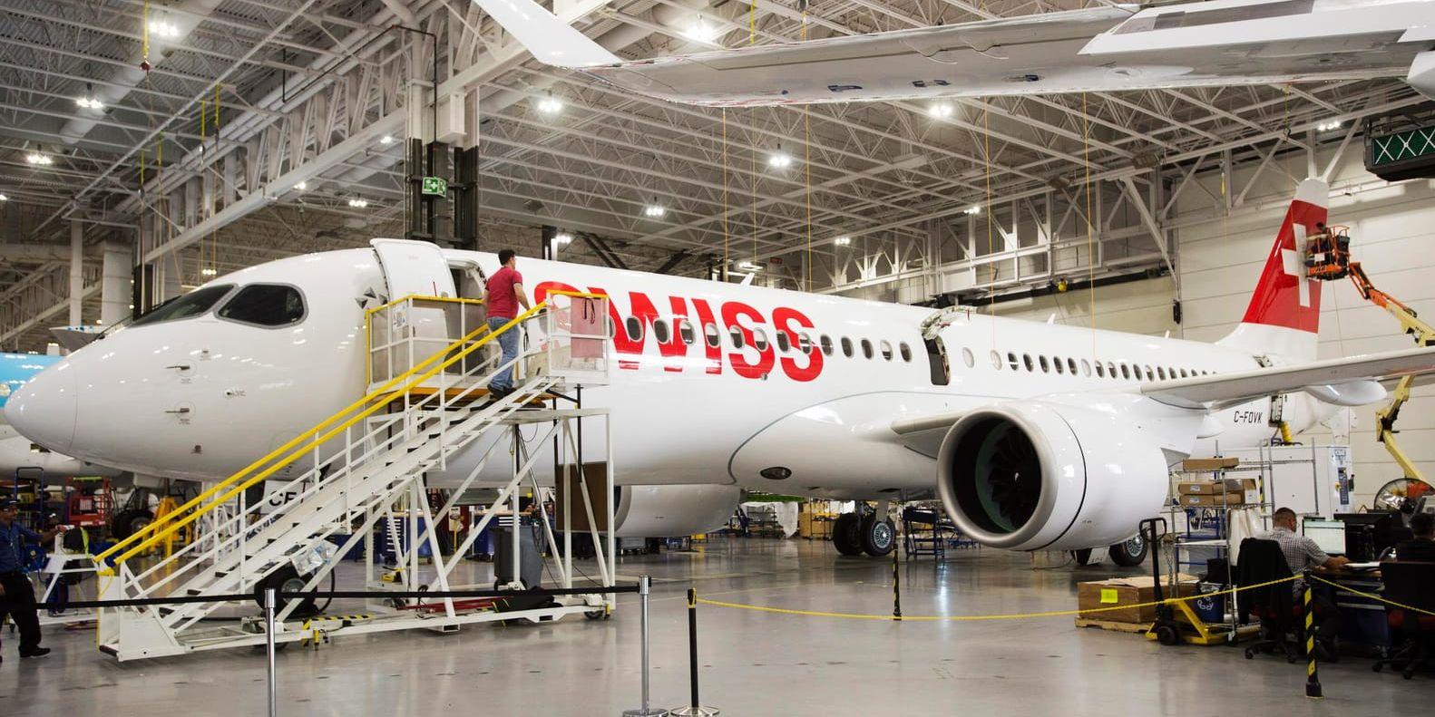 Airbus köper över 50 procent i Bombardiers tillverkning inom programmet C Series. Arkivbild.