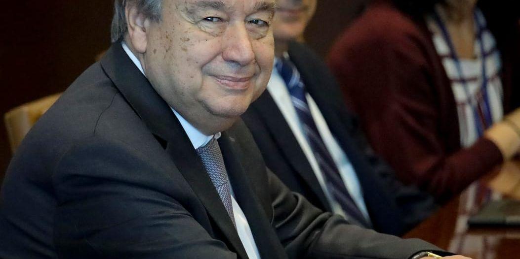 FN:s generalsekreterare António Guterres kommer till Stockholm på onsdag kväll, erfar Dagens Nyheter. Arkivbild.