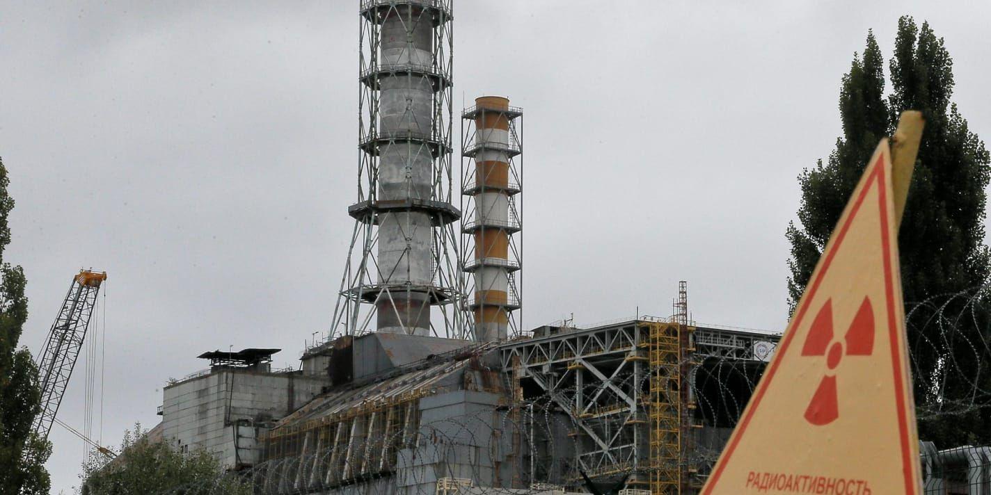 Katastrofplats. Tjernobyls reaktor 4 på en bild från 2013.