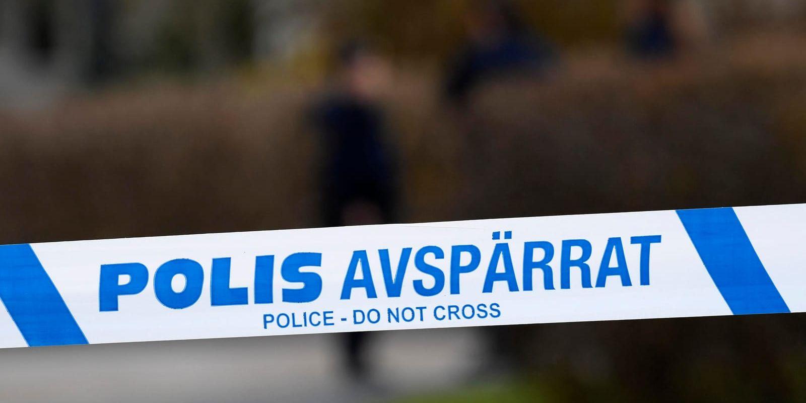 Polisen misstänker att ett mord har begåtts i ett skogsområde i Täby norr om Stockholm. Arkivbild.