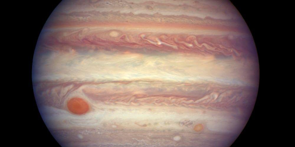 En asteroid som ligger i motsatt omloppsbana från Jupiter kom från ett annat stjärnsystem, enligt en studie. Arkivbild av Jupiter.