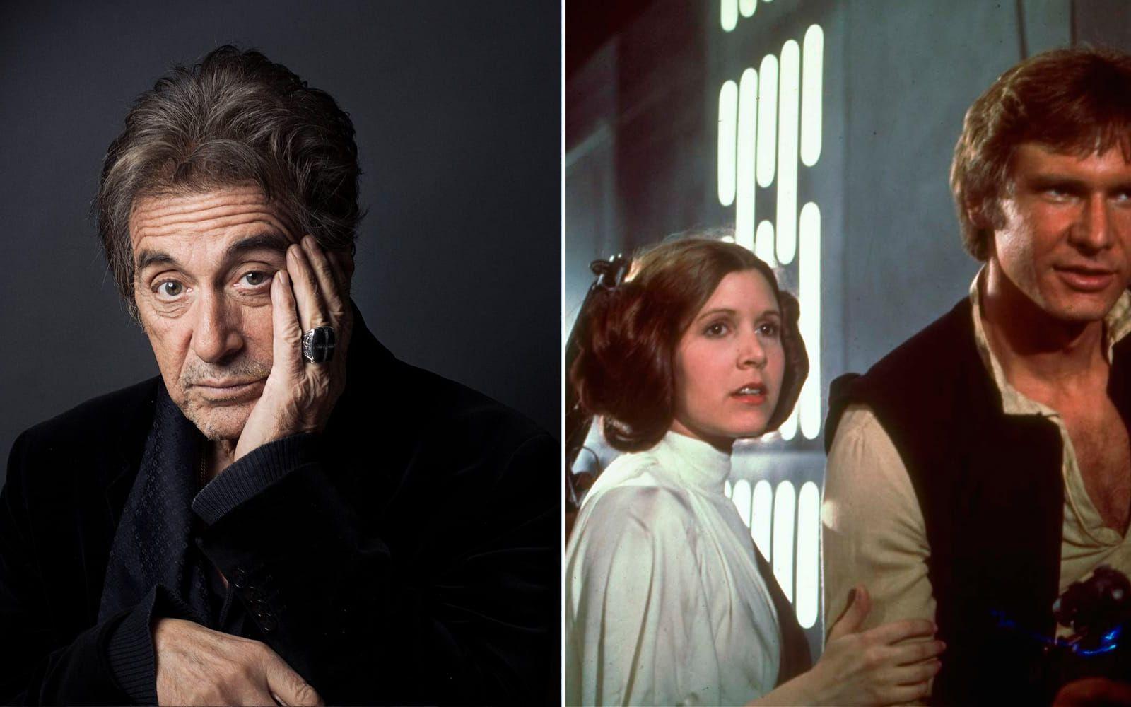Burt Reynolds är inte ensam om att ha bommat Han Solo-rollen i <strong>Star wars</strong>. Även Al Pacino, Nick Nolte och Christopher Walken lär ha varit aktuella innan Harrison Ford kritade på kontraktet. Foto: TT