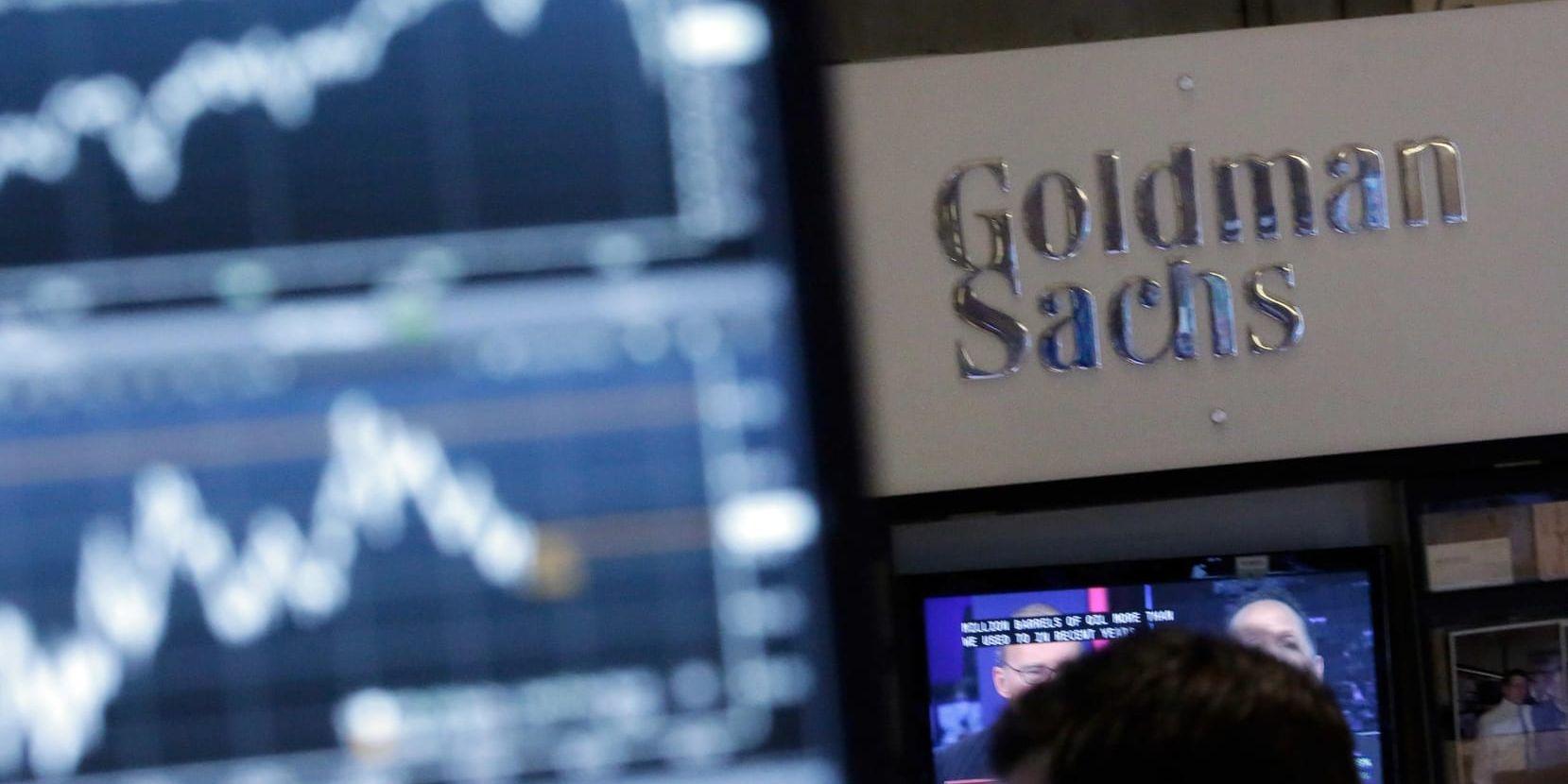 Goldman Sachs redovisar delårssiffror. Arkivbild.