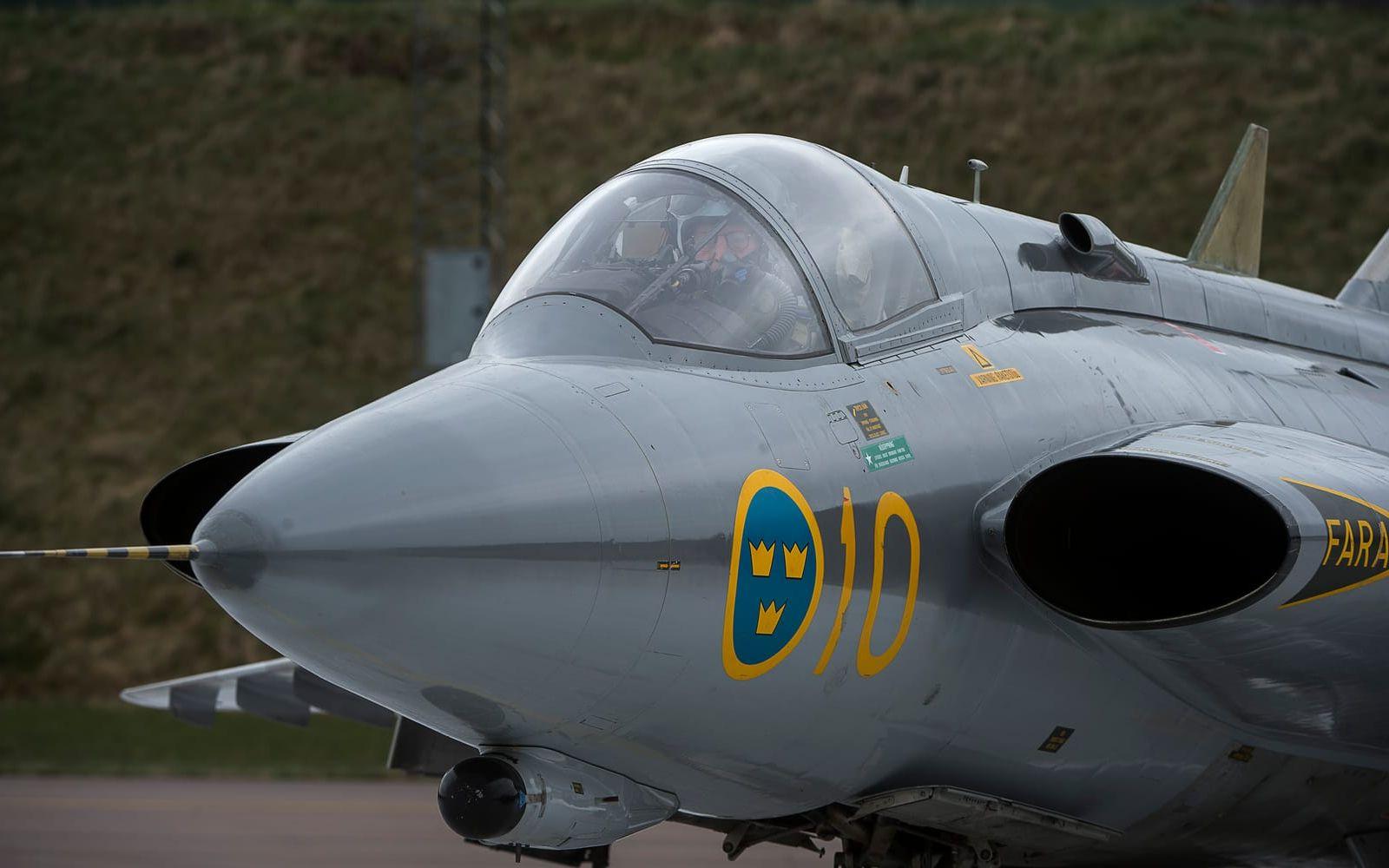 Vid sidan om det svenska flygvapnet har Draken även tjänstgjort i det danska, finländska och österrikiska. Bild: Jörgen Alström
