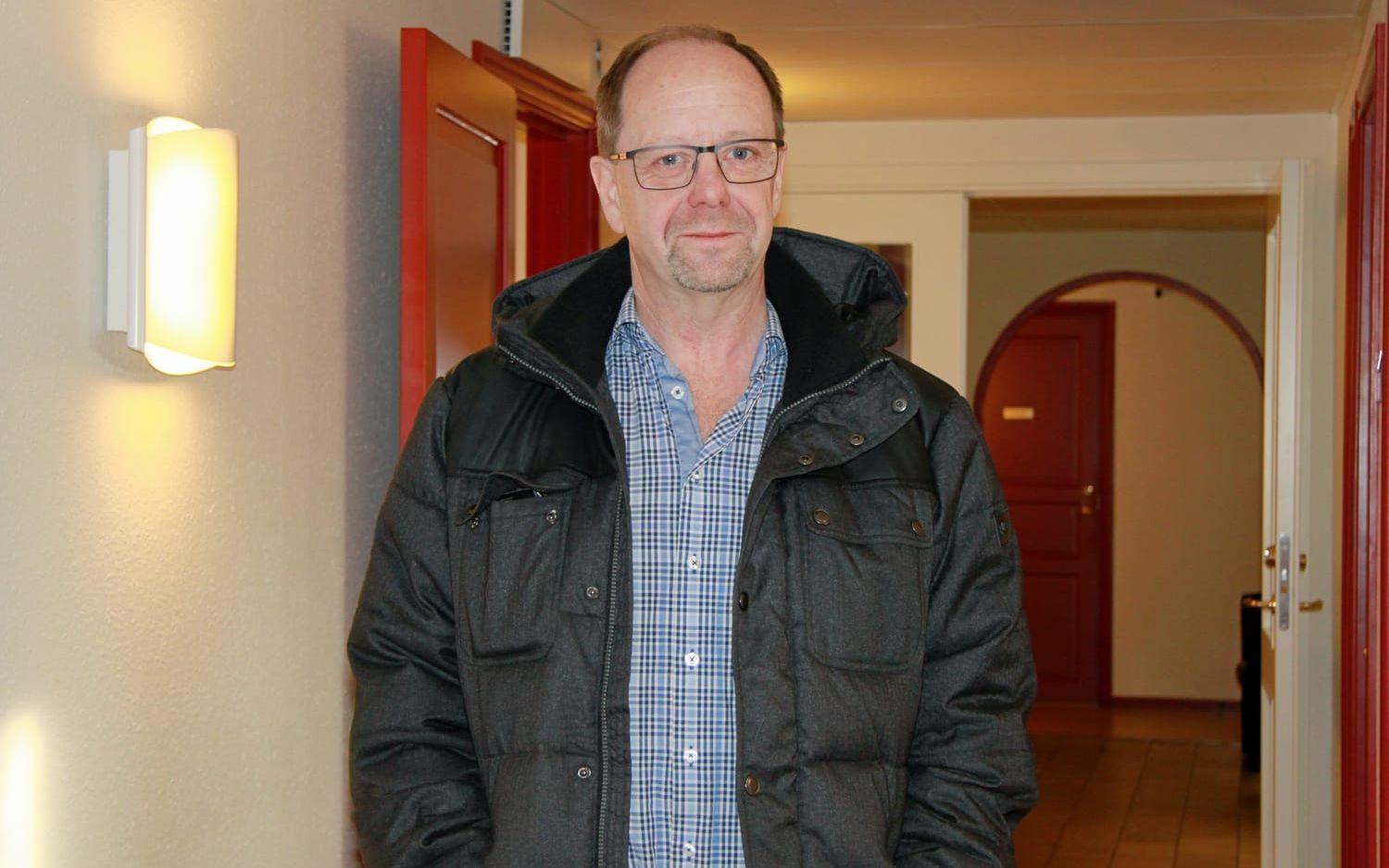 Jan Lundsten är platschef på företagshotellet och har arbetat med uthyrningen av AJ:s gamla lokaler sedan 2013. Bild: Isabel Bark