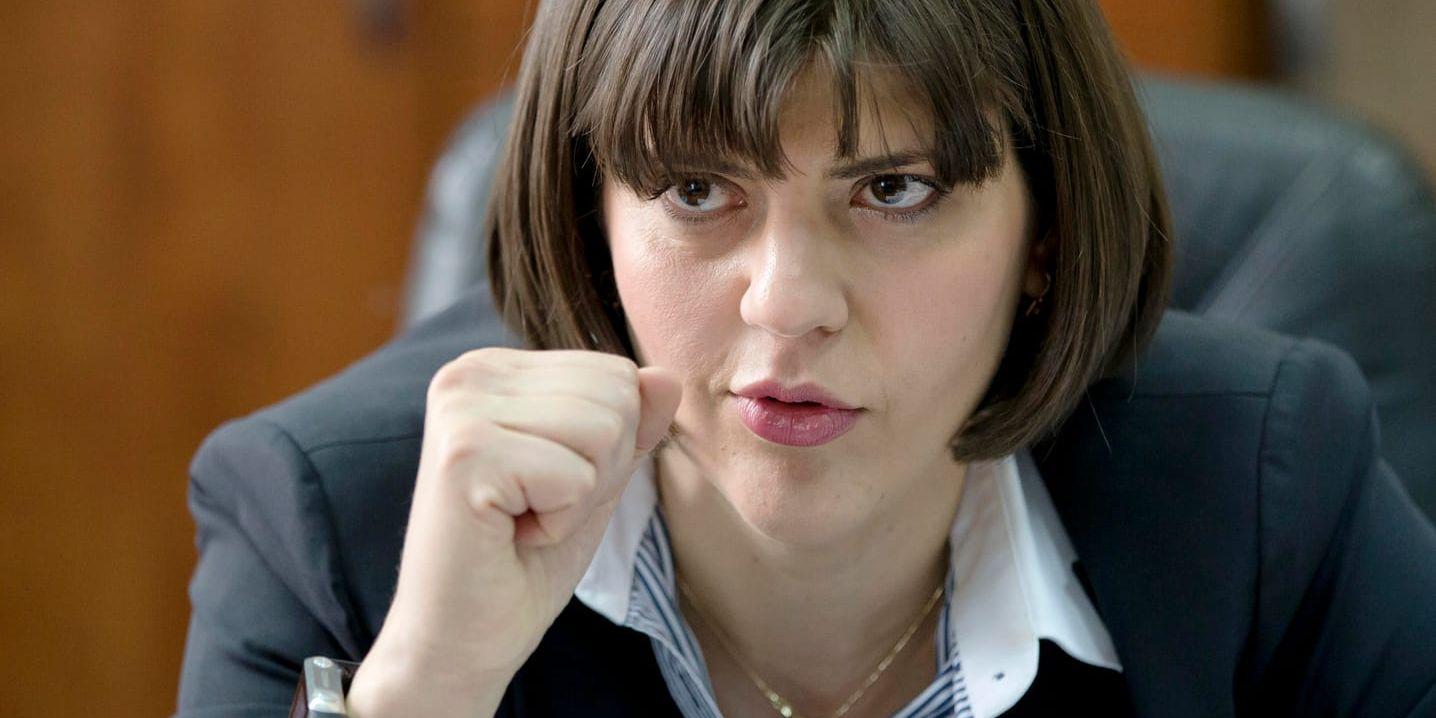 Rumänska antikorruptionsåklagaren Laura Codruta Kövesi. Arkivfoto.