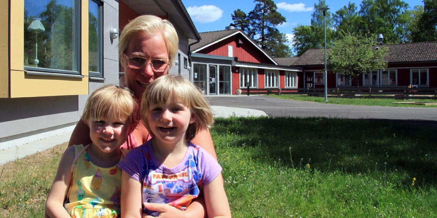 Nytt i höst. Barnskötaren Caroline Holmström och tjejerna Nellie Svensson och Saga Stenkvist kommer att få vara med om förändringens vindar framöver.
