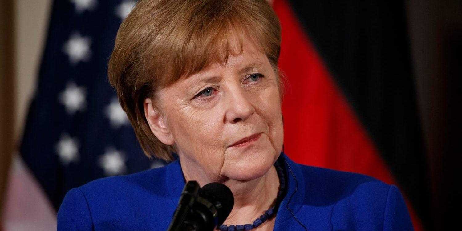 Tysklands förbundskansler Angela Merkel vid ett besök i Washington i april.