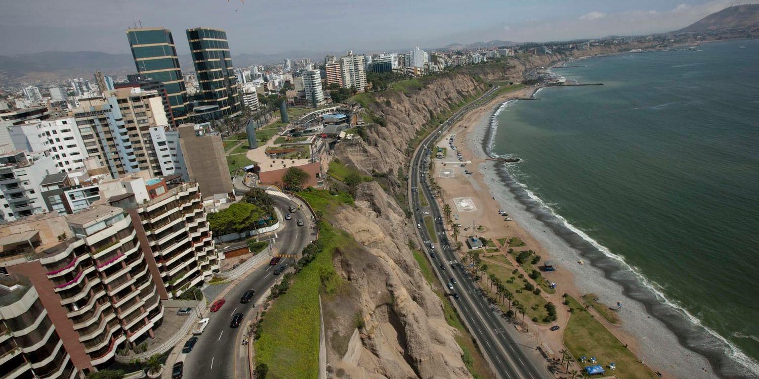 Attacken skedde i det exklusiva distriktet Miraflores i Perus huvudstad Lima. Arkivbild.