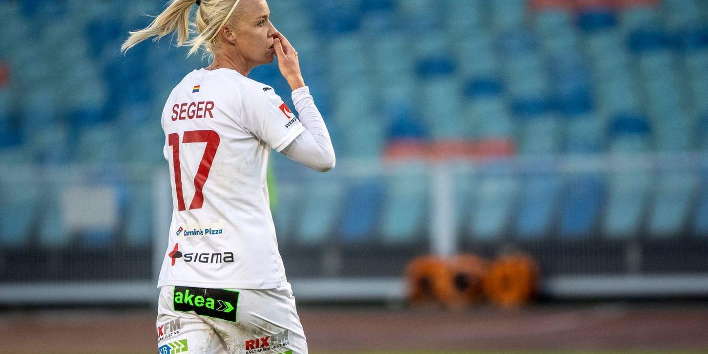 Säsongen är över för Caroline Seger och FC Rosengård. Arkivbild.