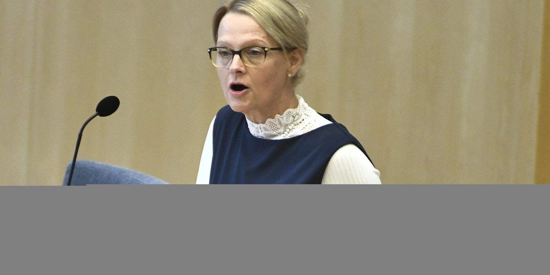 Migrationsminister Heléne Fritzon. Arkivbild.