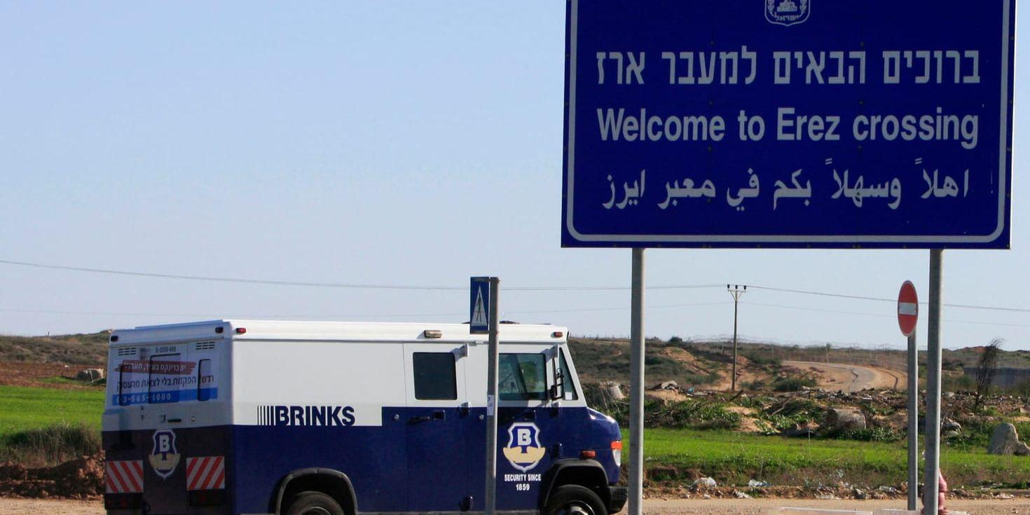 Israel stänger gränsövergången Erez. Arkivbild.