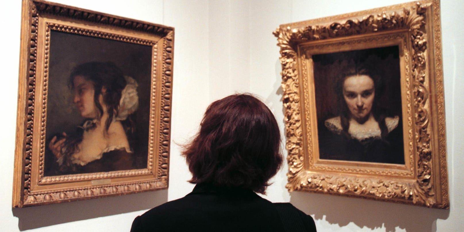 Gustave Courbets tavlor har visats av Nationalmuseum i Stockholm, dock inte "Världens ursprung". Arkivbild.