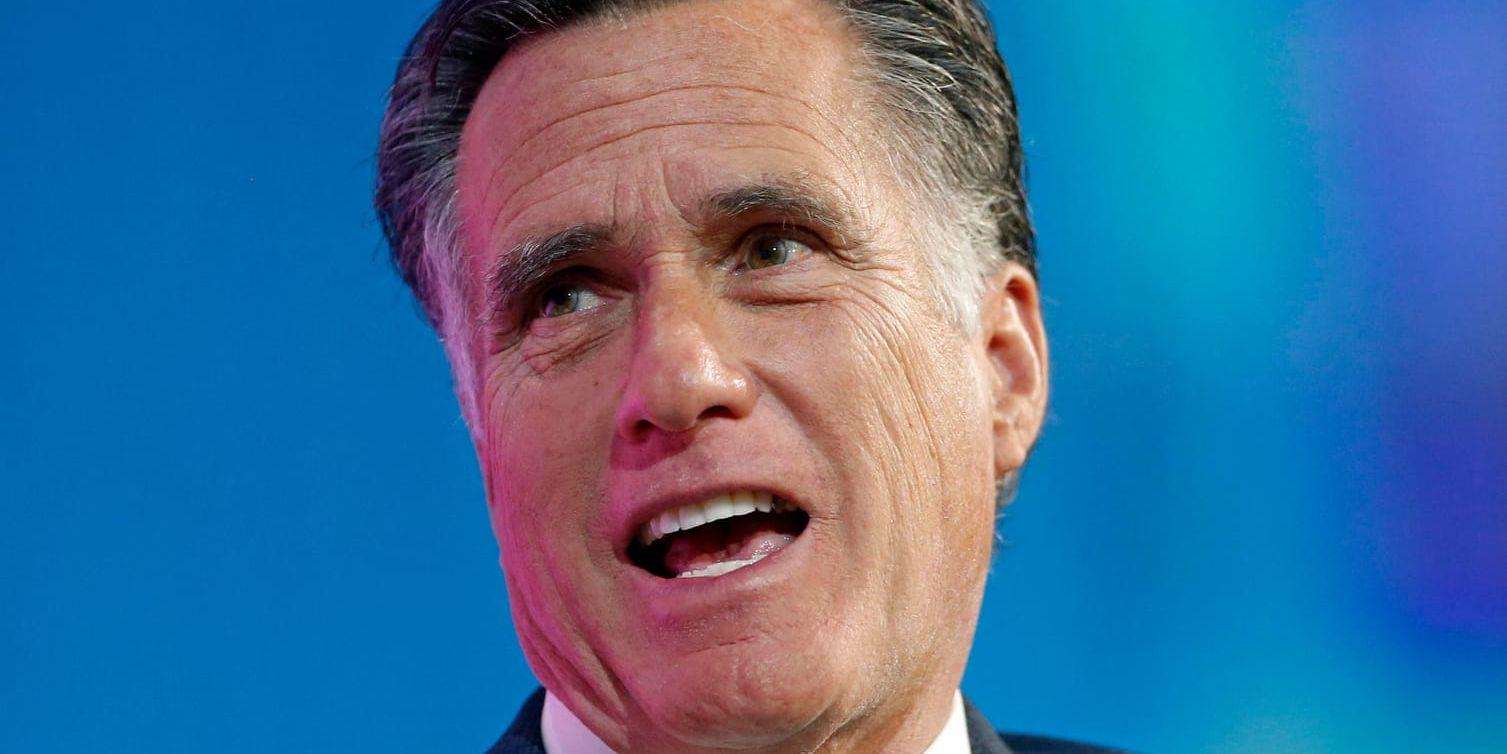 Republikanen och den tidigare presidentkandidaten Mitt Romney satsar på en plats i senaten i kongressvalet i november i USA. Arkivbild.