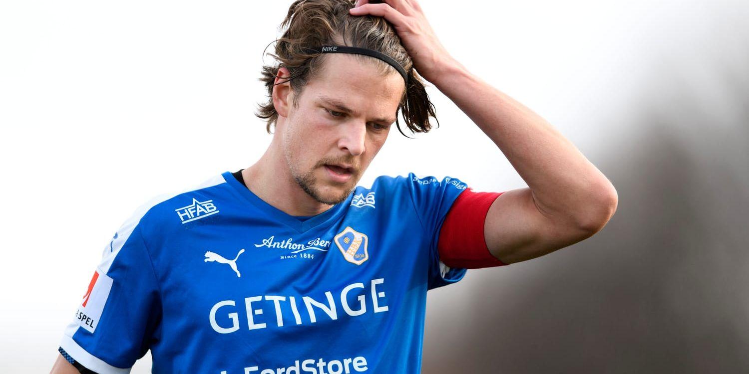 På bänken. HBK:s lagkapten är inte helt 100 efter sin förkylning och börjar på bänken mot Malmö FF i eftermiddag.