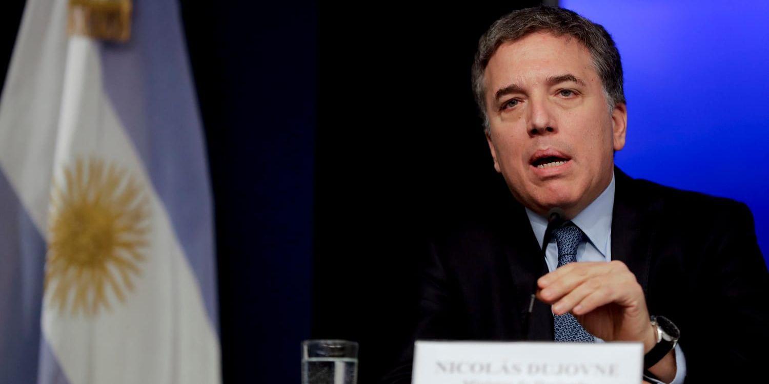 Argentinas finansminister Nicolas Dujovne berättar om nya åtstramningsplaner.