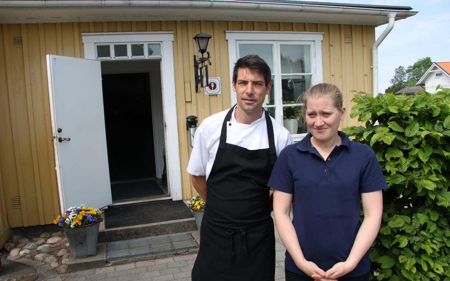 Erika Andersson och Jack Ackland tog över driften av Gästis i Torup.