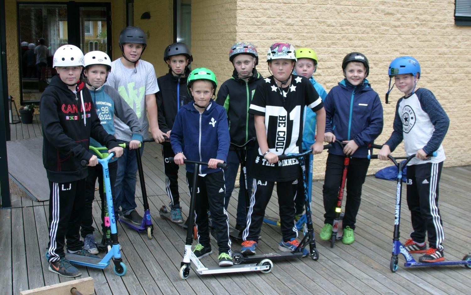 De unga skejtarna i Hyltebruk kom med förslag om en skejtpark.