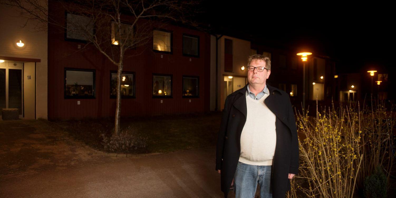 Tomas Svensson, ordförande i hyresgästföreningen i Halmstad, tror att höjt vinstkrav drabbar de boende.