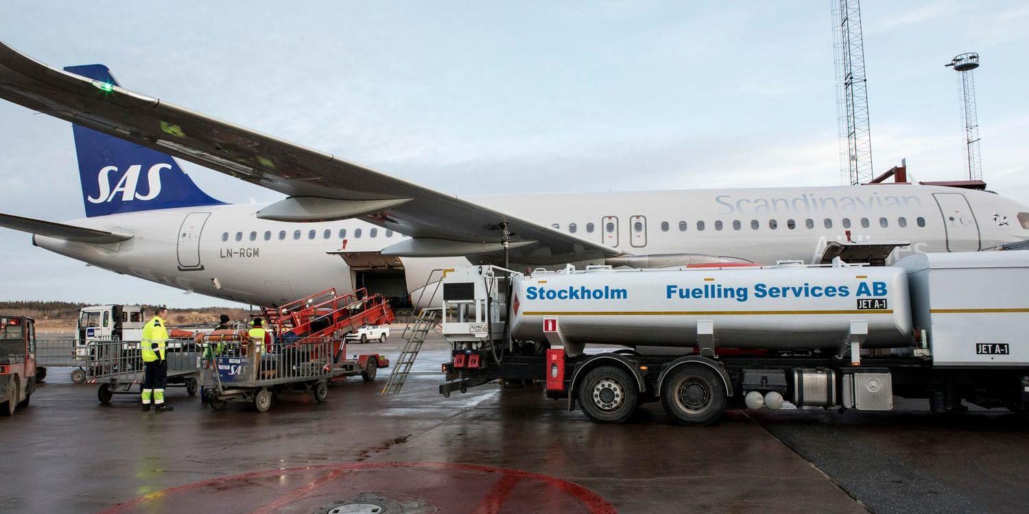 Färre passagerare flög inrikes under november, enligt flygplatsoperatören Swedavia. Arkivbild.