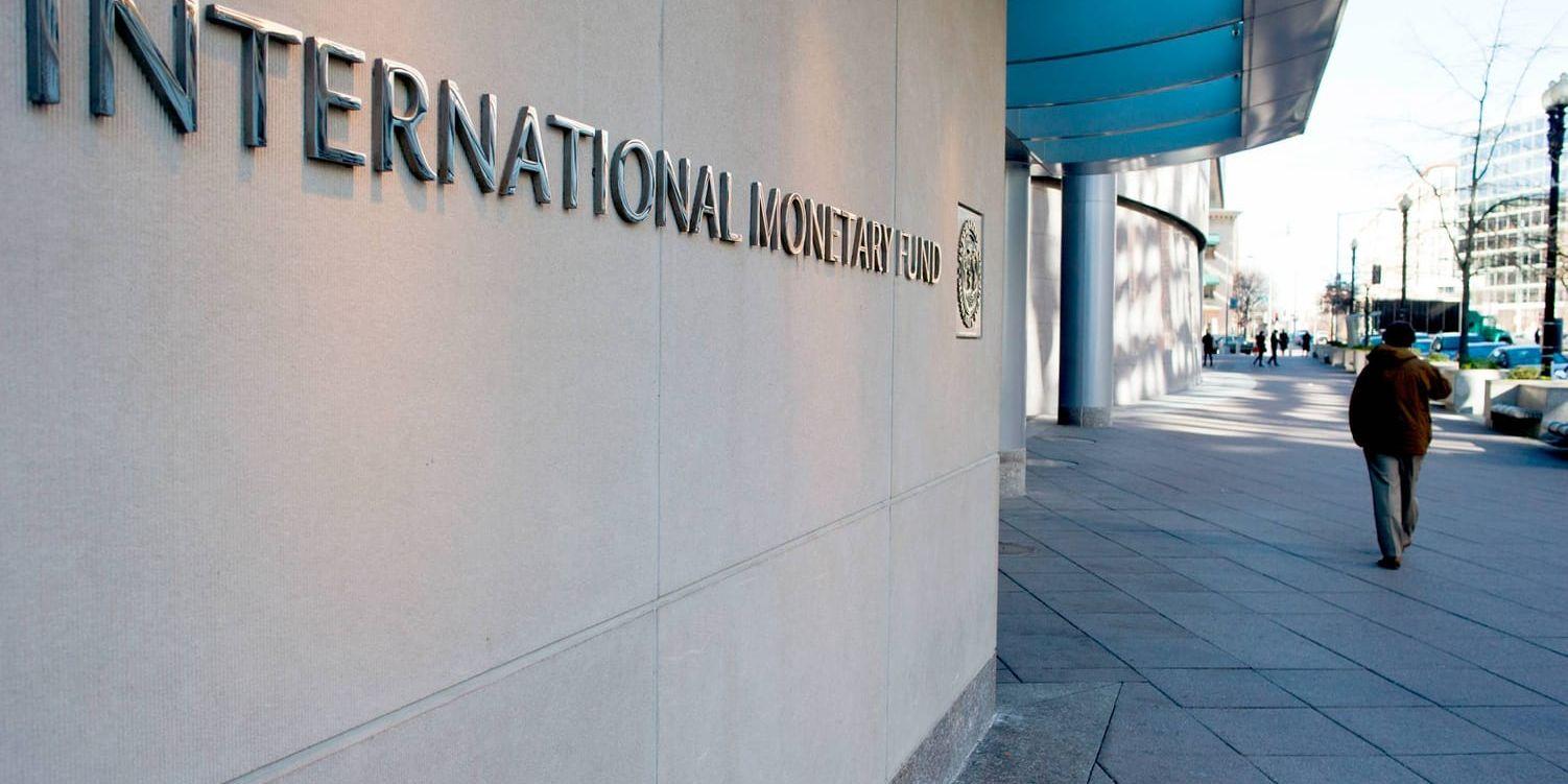 IMF håller fast vid sin prognos från april. Arkivbild.