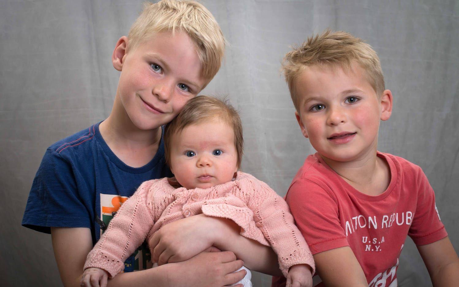 Kristin och Calle Karlsson, Halmstad, fick den 22 februari en flicka som heter Maja. Hon vägde 3 760 g och var 50 cm lång. Syskonen heter Vilhelm och Edvin.