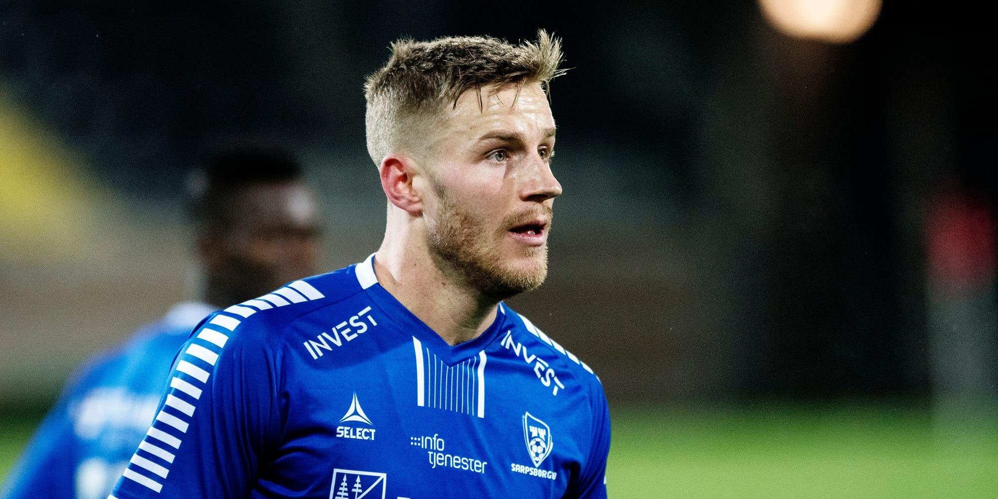 I ny tröja. Alexander Ruud Tveter debuterade för Sarpsborg mot Häcken.