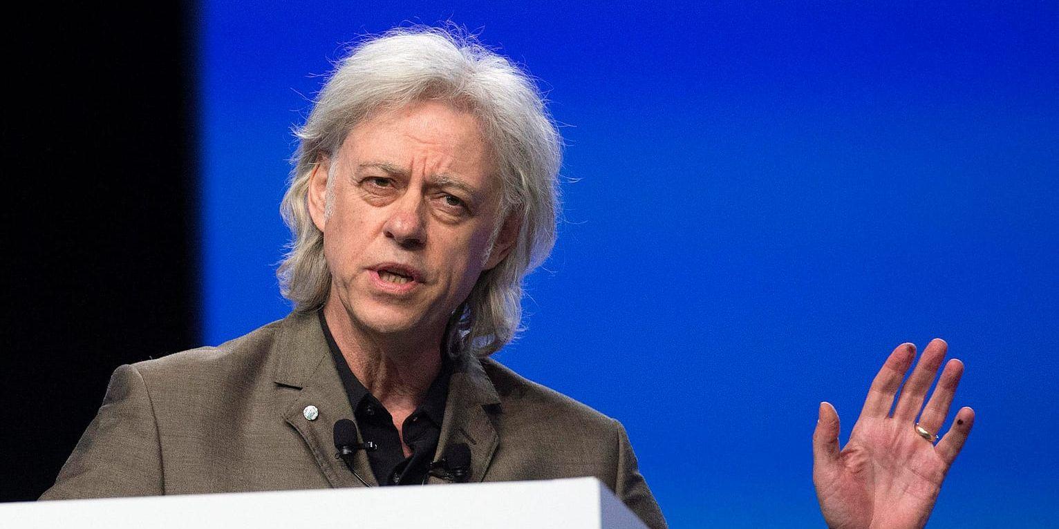 Bob Geldof är initiativtagare till ett öppet brev till Storbritanniens premiärminister Theresa May. Arkivbild.