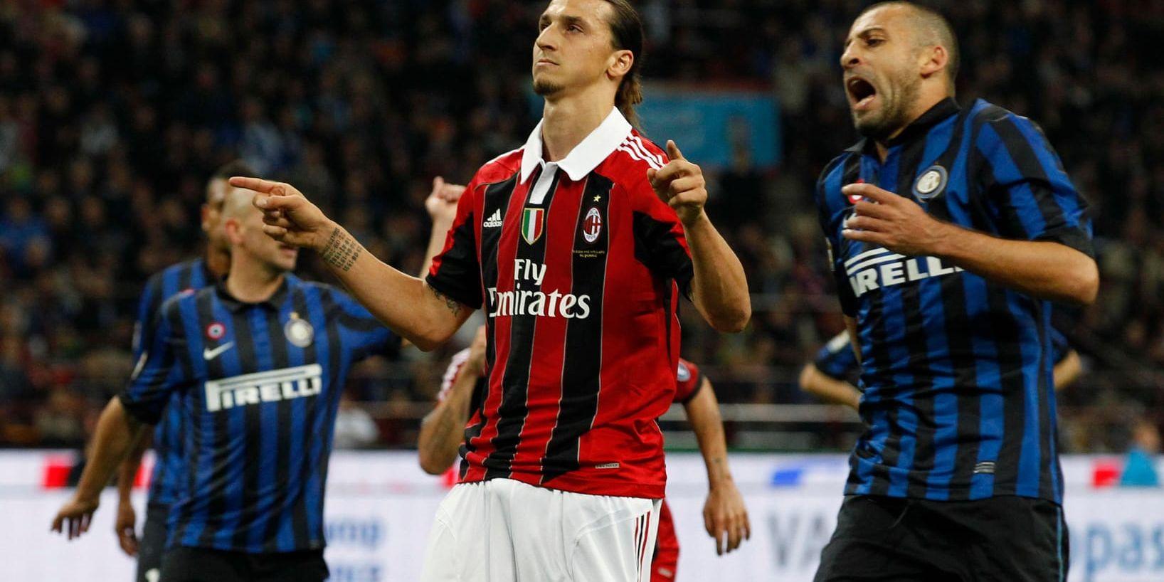 Zlatan Ibrahimovic tillbaka i Milantröjan? Nya uppgifter säger att han är nära en återkomst till klubben. Arkivbild