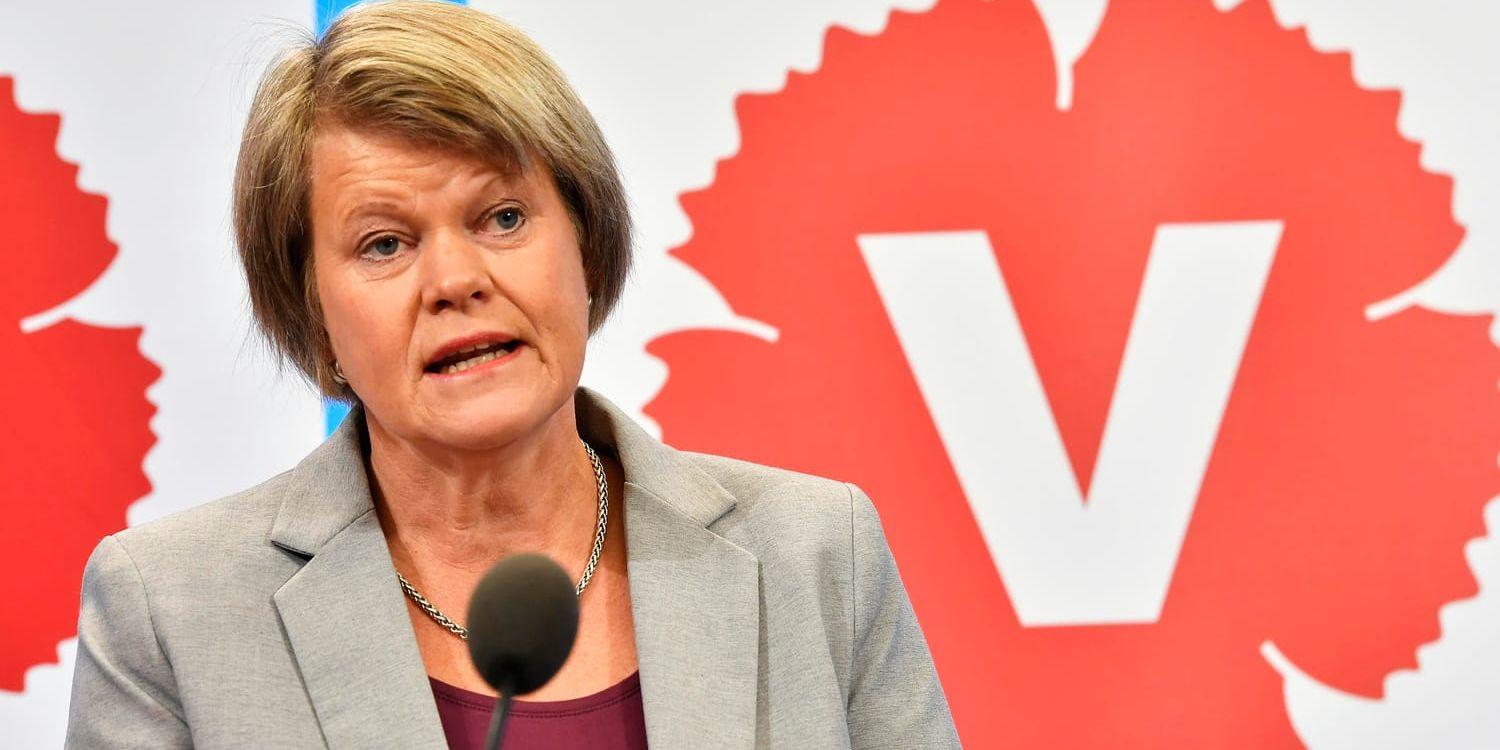 Ulla Andersson, vice ordförande i Vänsterpartiet, är utbränd och sjukskriven. Arkivbild.